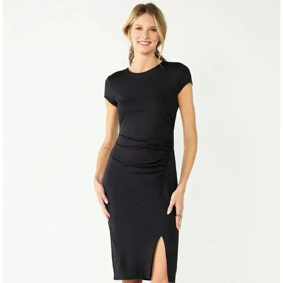 Nine West Dresses & Skirts - Nine West NWT Side Gathered Bodycon Black dress size Large